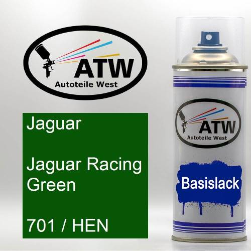 Jaguar, Jaguar Racing Green, 701 / HEN: 400ml Sprühdose, von ATW Autoteile West.